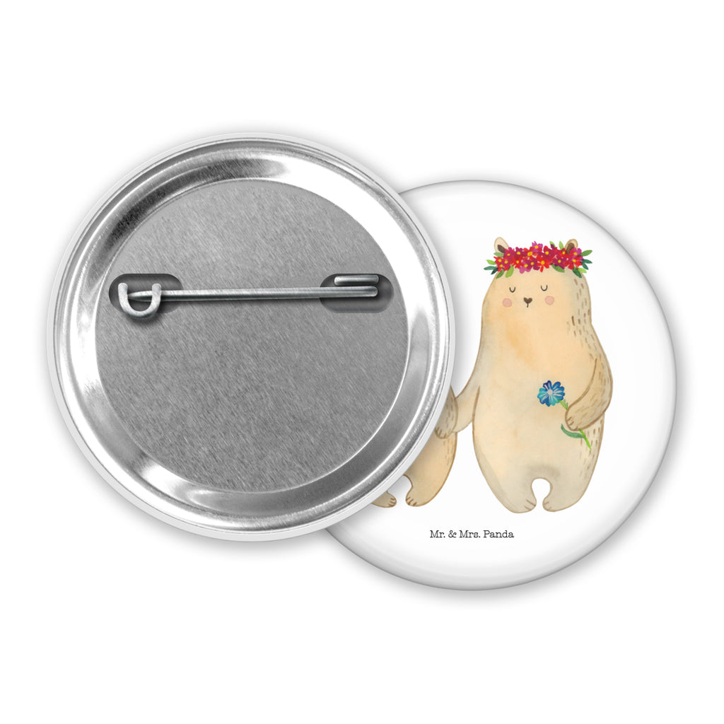 50mm Button Bären mit Blumenkranz 50mm Button, Button, Pin, Anstecknadel, Familie, Vatertag, Muttertag, Bruder, Schwester, Mama, Papa, Oma, Opa, Bär, Bären, Mutter, Mutti, Mami, Lieblingsmensch, Lieblingsmama, beste Mutter, weltbeste Mama, Geschenk Mama. Muttertag, Tochter, Kind, Kinder, Töchter, Family, Vorbild