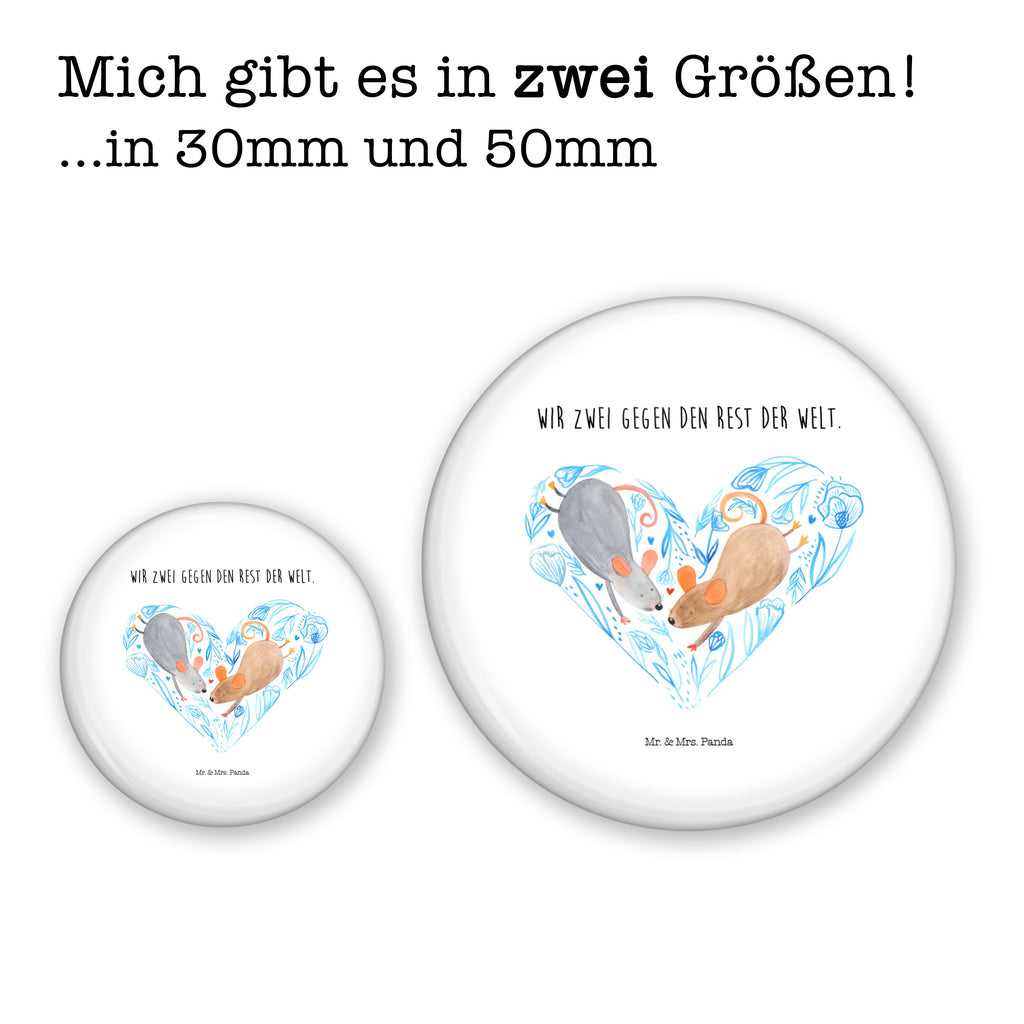 50mm Button Mäuse Herz 50mm Button, Button, Pin, Anstecknadel, Liebe, Partner, Freund, Freundin, Ehemann, Ehefrau, Heiraten, Verlobung, Heiratsantrag, Liebesgeschenk, Jahrestag, Hocheitstag, Maus, Mäuse, Liebesbotschaft, Liebesbeweis, Hochzeit, Lieblingsmensch, Gemeinsamkeit, Love, Geschenk für zwei