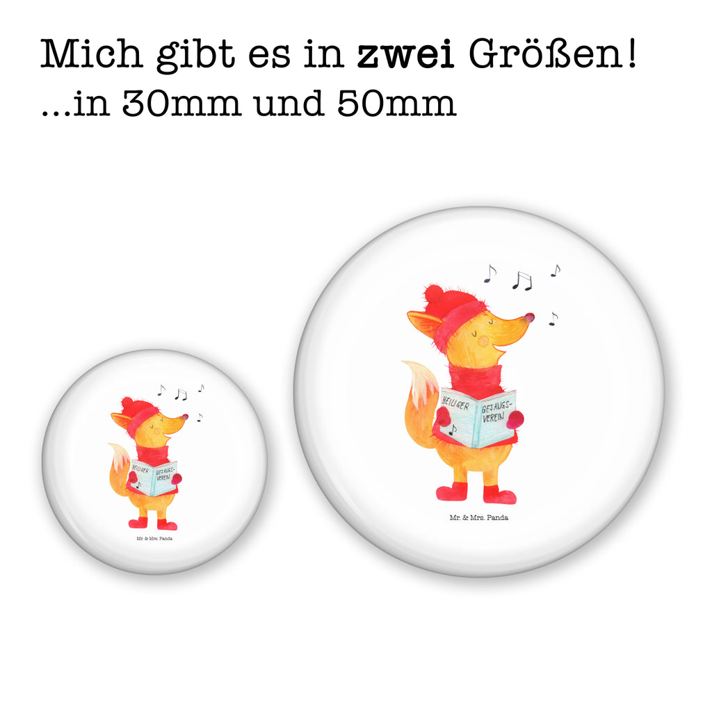 50mm Button Fuchs Sänger 50mm Button, Button, Pin, Anstecknadel, Winter, Weihnachten, Weihnachtsdeko, Nikolaus, Advent, Heiligabend, Wintermotiv, Fuchs, Füchse, Sänger, Geschenk Sänger, Singen, Weihnachtslieder