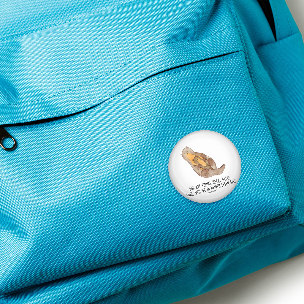 50mm Button Otter mit Kind 50mm Button, Button, Pin, Anstecknadel, Otter, Fischotter, Seeotter, Otter Seeotter See Otter