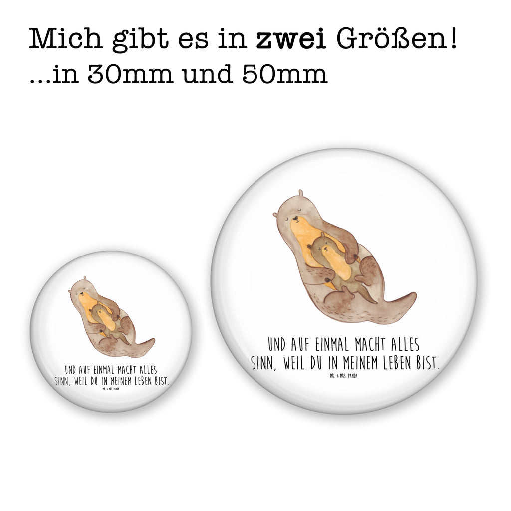 50mm Button Otter mit Kind 50mm Button, Button, Pin, Anstecknadel, Otter, Fischotter, Seeotter, Otter Seeotter See Otter
