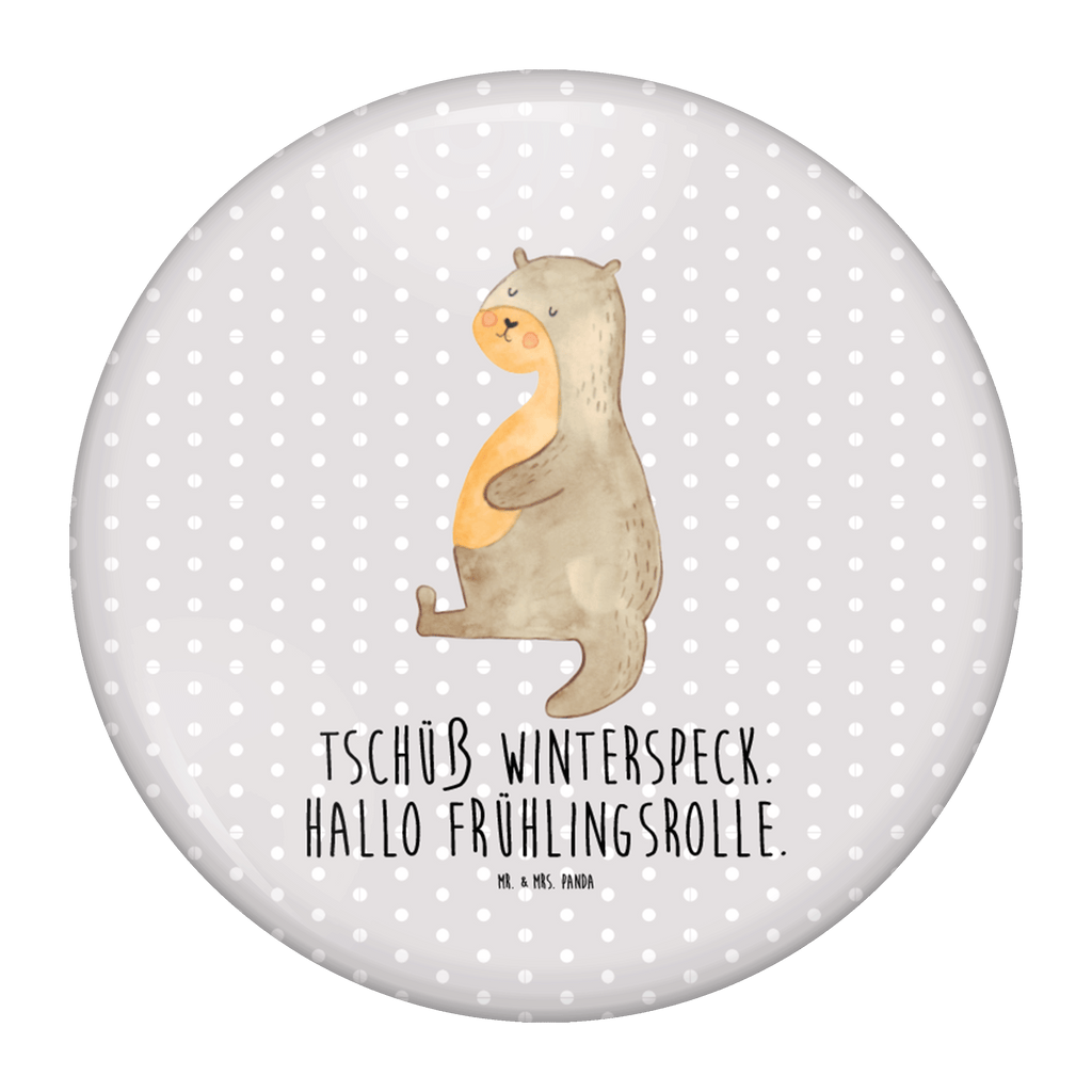 50mm Button Otter Bauch 50mm Button, Button, Pin, Anstecknadel, Otter, Fischotter, Seeotter, Otter Seeotter See Otter