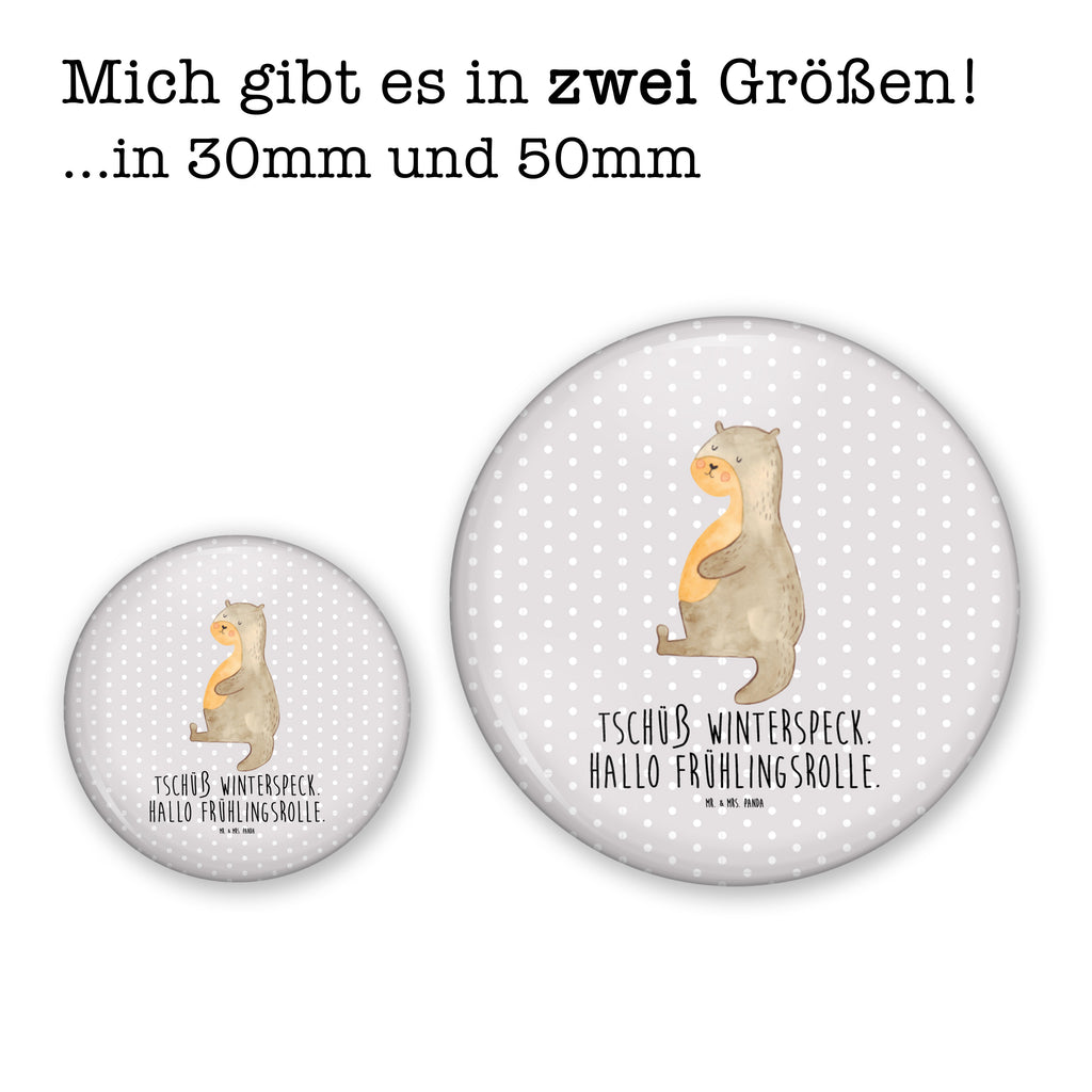50mm Button Otter Bauch 50mm Button, Button, Pin, Anstecknadel, Otter, Fischotter, Seeotter, Otter Seeotter See Otter