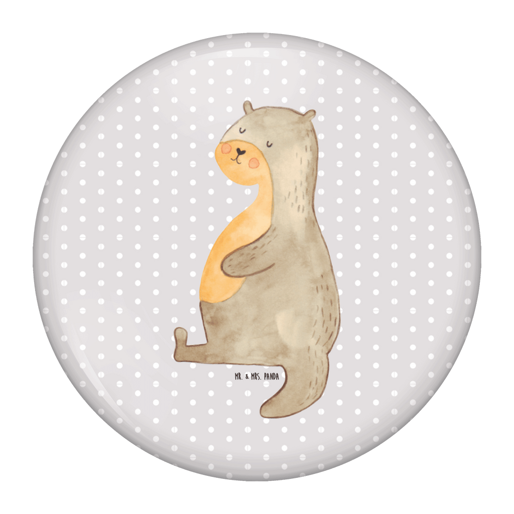 50mm Button Otter Bauch 50mm Button, Button, Pin, Anstecknadel, Otter, Fischotter, Seeotter, Otter Seeotter See Otter