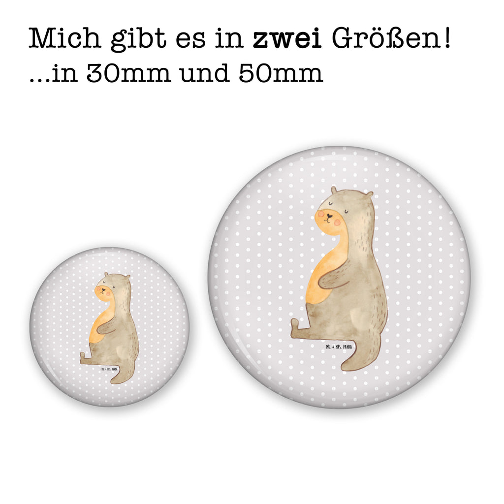 50mm Button Otter Bauch 50mm Button, Button, Pin, Anstecknadel, Otter, Fischotter, Seeotter, Otter Seeotter See Otter