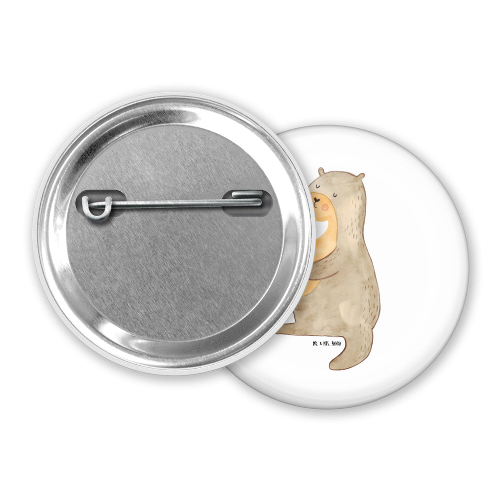 50mm Button Otter Bauch 50mm Button, Button, Pin, Anstecknadel, Otter, Fischotter, Seeotter, Otter Seeotter See Otter