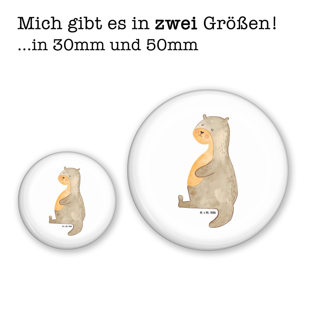 50mm Button Otter Bauch 50mm Button, Button, Pin, Anstecknadel, Otter, Fischotter, Seeotter, Otter Seeotter See Otter