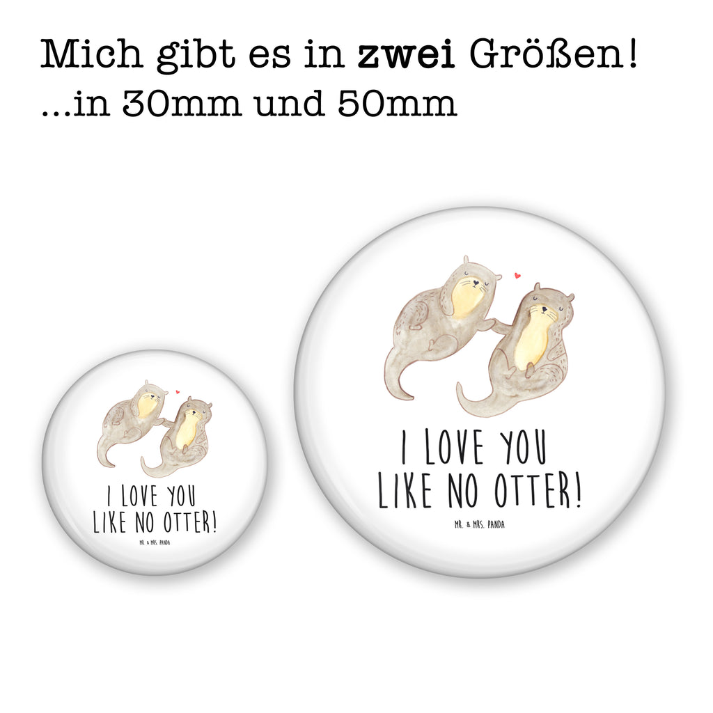 50mm Button Otter händchenhaltend 50mm Button, Button, Pin, Anstecknadel, Otter, Fischotter, Seeotter, Otter Seeotter See Otter