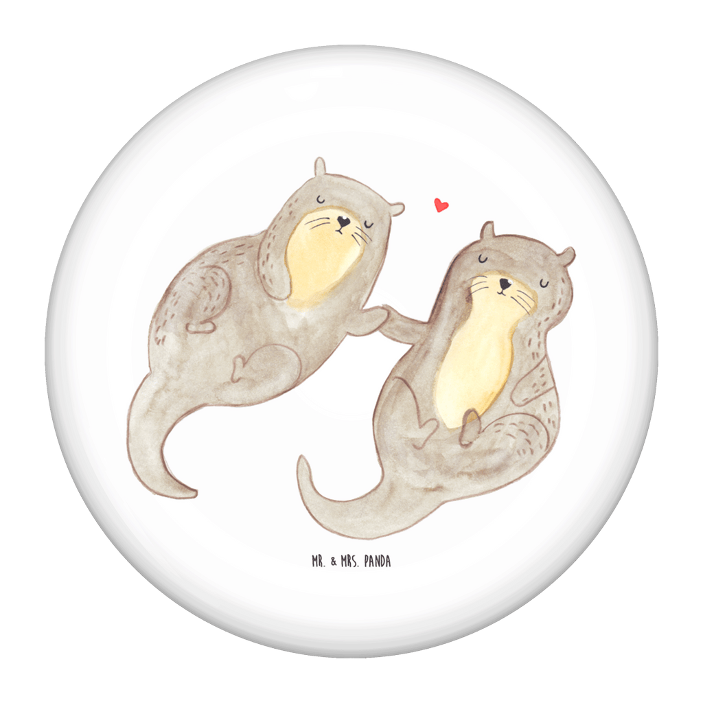 50mm Button Otter händchenhaltend 50mm Button, Button, Pin, Anstecknadel, Otter, Fischotter, Seeotter, Otter Seeotter See Otter