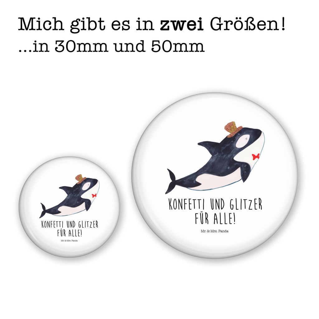 50mm Button Orca Zylinder 50mm Button, Button, Pin, Anstecknadel, Meerestiere, Meer, Urlaub, Narwal, Glitter, Konfetti, Glitzer, Geburtstag, Feier, Fete, Fest, Glückwunsch, Orca