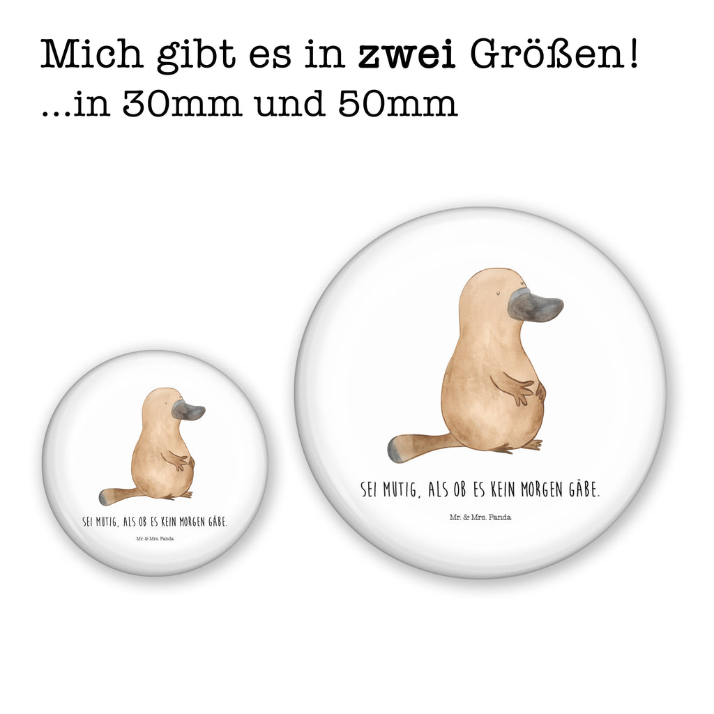 50mm Button Schnabeltier mutig 50mm Button, Button, Pin, Anstecknadel, Meerestiere, Meer, Urlaub, Schnabeltier, Mut, mutig, Lebensweisheit, Schnabeltiere, Motivation, Training, Büro, Arbeit, Neuanfang, Neustart, Weltreise, Raodtrip