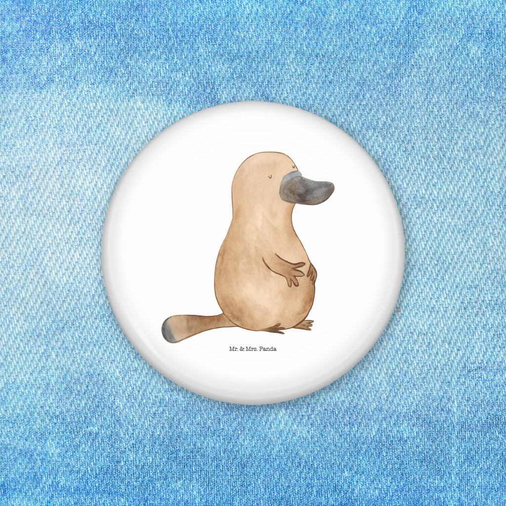 50mm Button Schnabeltier mutig 50mm Button, Button, Pin, Anstecknadel, Meerestiere, Meer, Urlaub, Schnabeltier, Mut, mutig, Lebensweisheit, Schnabeltiere, Motivation, Training, Büro, Arbeit, Neuanfang, Neustart, Weltreise, Raodtrip