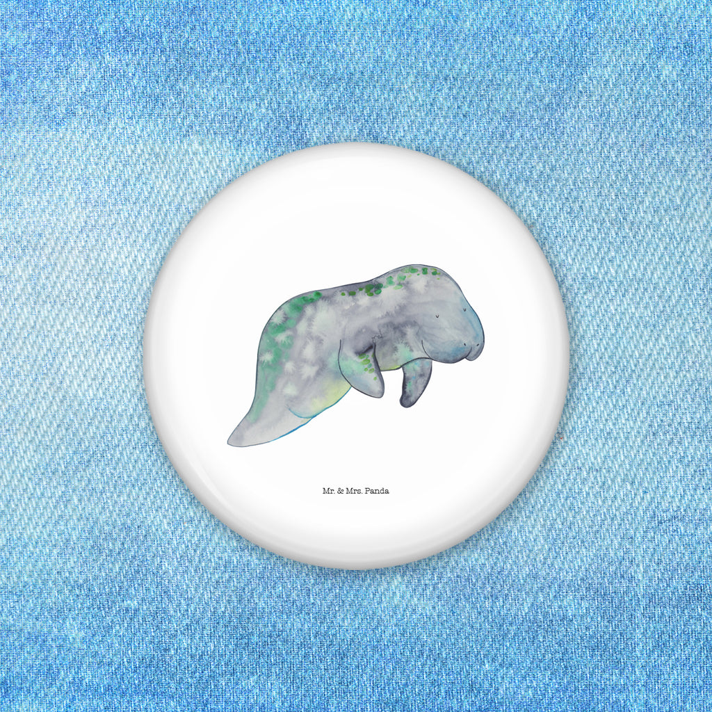 50mm Button Seekuh chillt 50mm Button, Button, Pin, Anstecknadel, Meerestiere, Meer, Urlaub, Seekuh, Seekühe, Diät, Abnehmen, Zucker, Diätwahn, Essen, Süßigkeiten