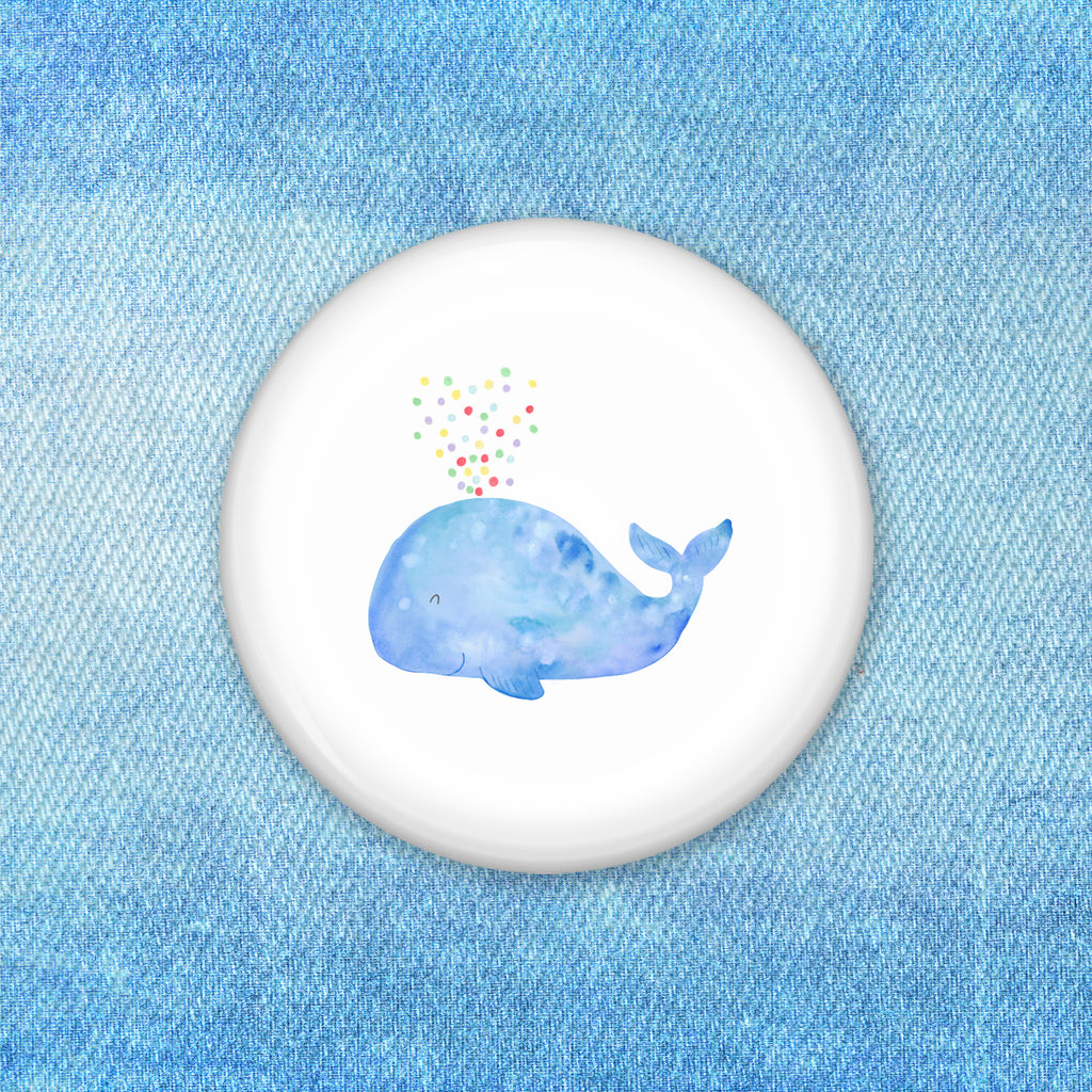 50mm Button Wal Konfetti 50mm Button, Button, Pin, Anstecknadel, Meerestiere, Meer, Urlaub, Wal, Konfetti, Wale, Motivation, Neuanfang, Trennung, Diät, Abnehmen, Neustart, Lebensabschnitt, Geburtstag