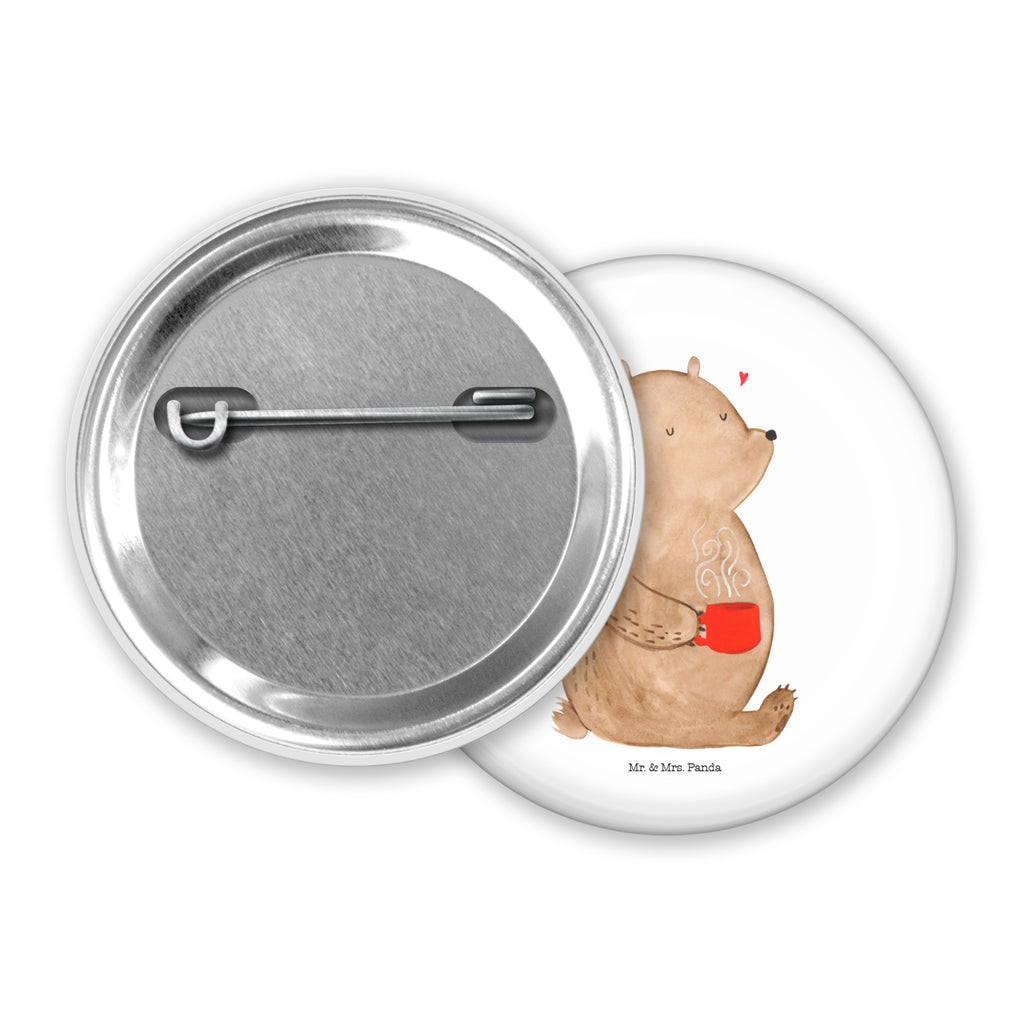 50mm Button Bär Kaffee 50mm Button, Button, Pin, Anstecknadel, Bär, Teddy, Teddybär, Kaffee, Coffee, Bären, guten Morgen, Morgenroutine, Welt erobern, Welt retten, Motivation