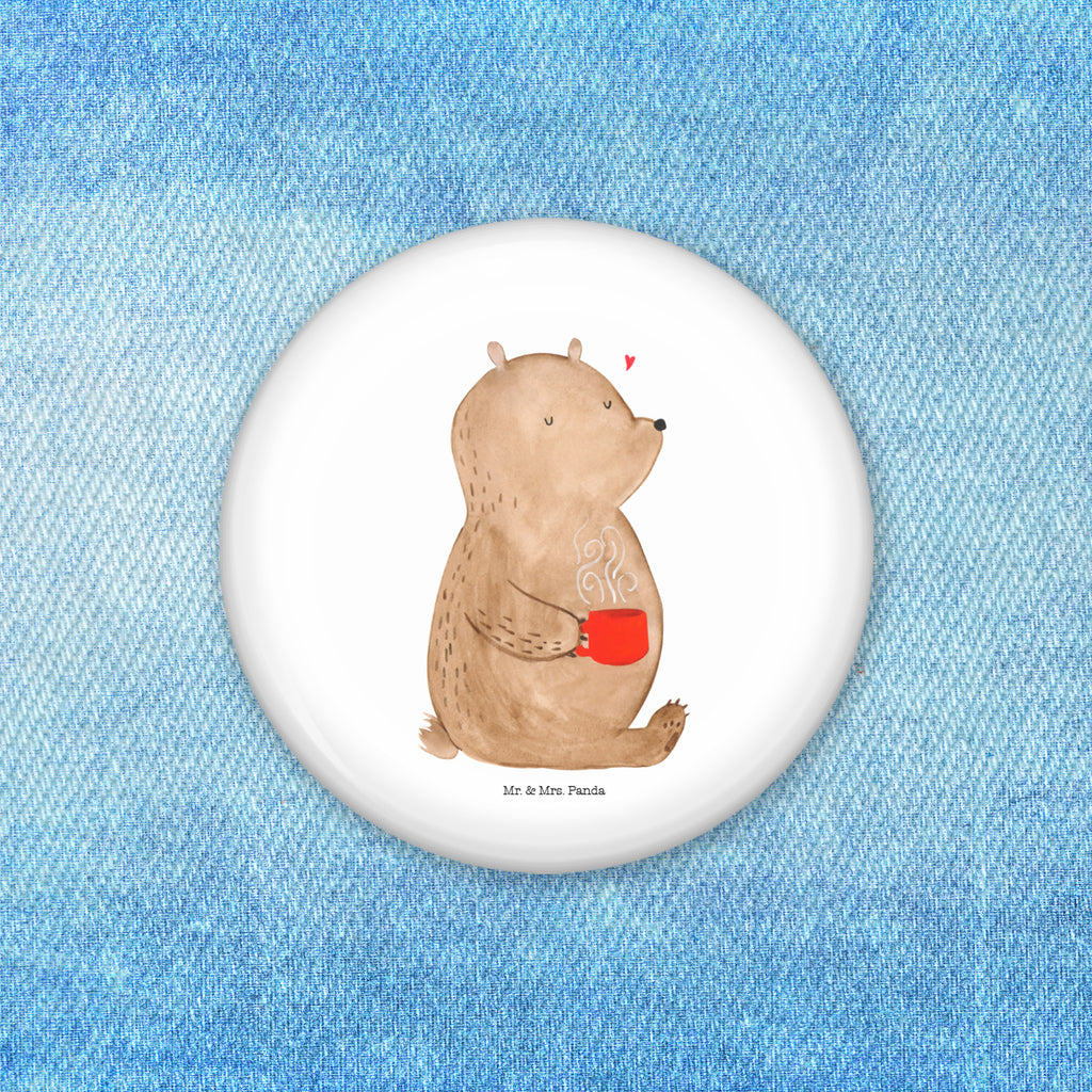 50mm Button Bär Kaffee 50mm Button, Button, Pin, Anstecknadel, Bär, Teddy, Teddybär, Kaffee, Coffee, Bären, guten Morgen, Morgenroutine, Welt erobern, Welt retten, Motivation
