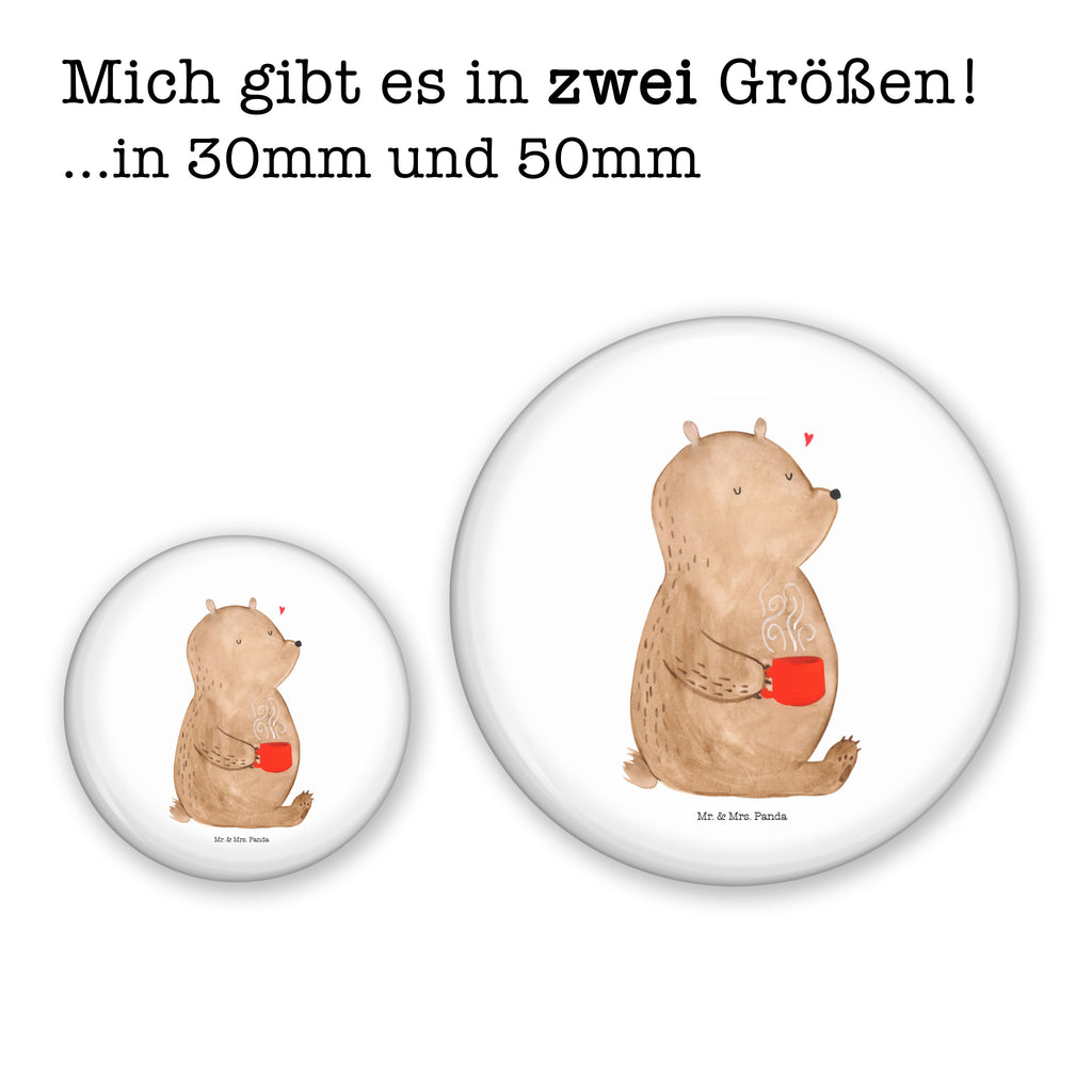 50mm Button Bär Kaffee 50mm Button, Button, Pin, Anstecknadel, Bär, Teddy, Teddybär, Kaffee, Coffee, Bären, guten Morgen, Morgenroutine, Welt erobern, Welt retten, Motivation