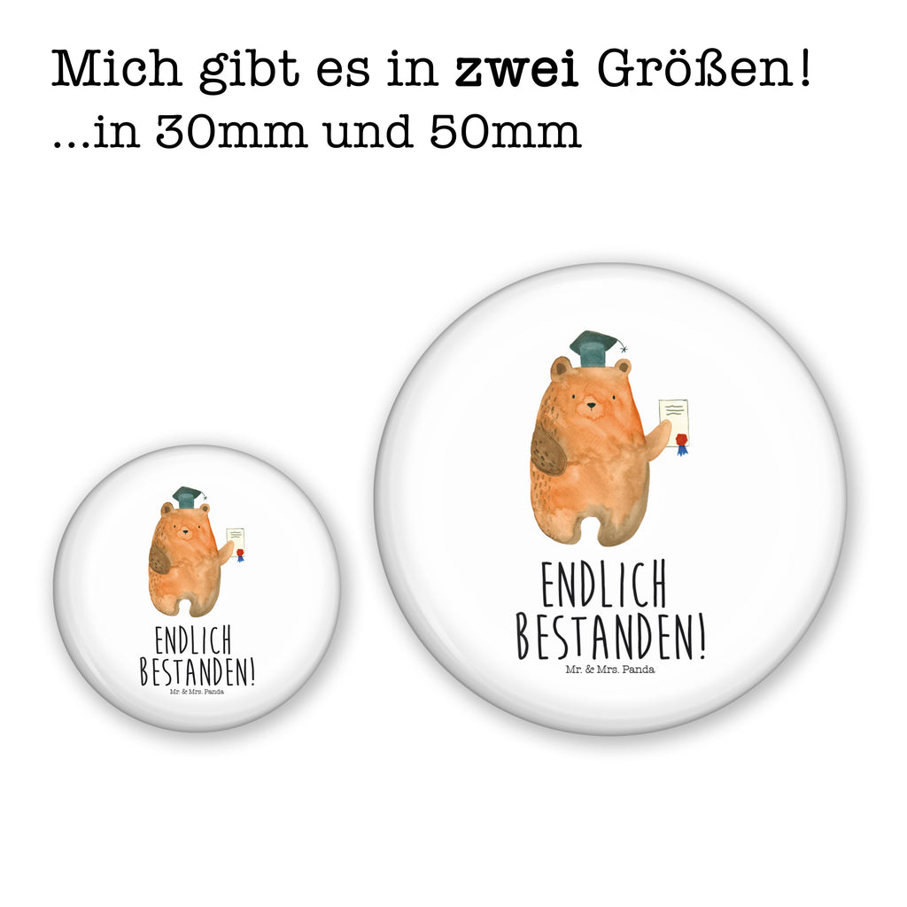 50mm Button Prüfungsbär 50mm Button, Button, Pin, Anstecknadel, Bär, Teddy, Teddybär, Abitur, Prüfungen, Prüfung bestanden, Abschluss, Zeugnis, Abschlusszeugnis