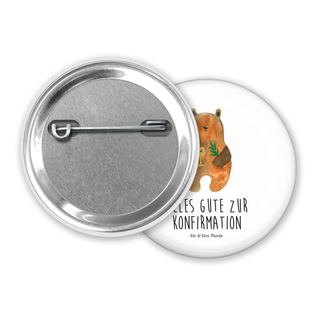50mm Button Konfirmation-Bär 50mm Button, Button, Pin, Anstecknadel, Bär, Teddy, Teddybär, Konfirmation, Kirche, evangelisch, Gottesdienst