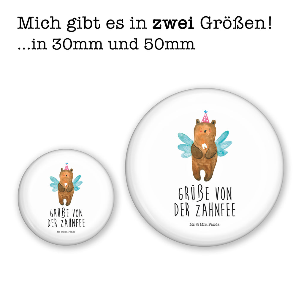 50mm Button Zahnfee Bär 50mm Button, Button, Pin, Anstecknadel, Bär, Teddy, Teddybär, Zahnfee, Fee, Milchzahn, Erster Zahn