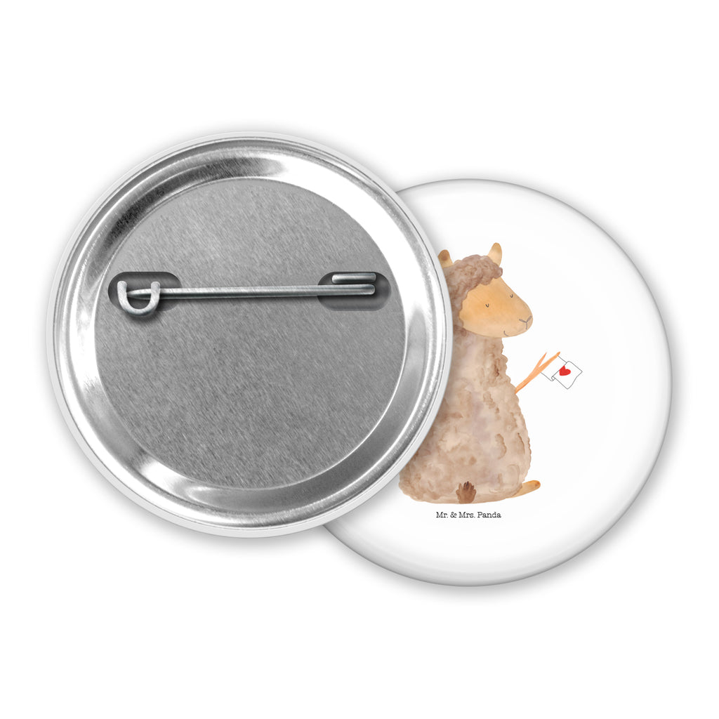 50mm Button Alpaka Fahne 50mm Button, Button, Pin, Anstecknadel, Alpaka, Lama, Alpakas, Lamas, Liebe