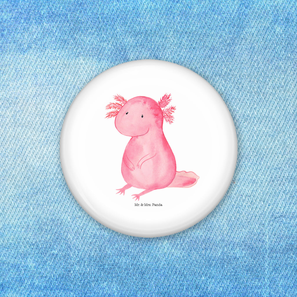 50mm Button Axolotl 50mm Button, Button, Pin, Anstecknadel, Axolotl, Molch, Axolot, vergnügt, fröhlich, zufrieden, Lebensstil, Weisheit, Lebensweisheit, Liebe, Freundin