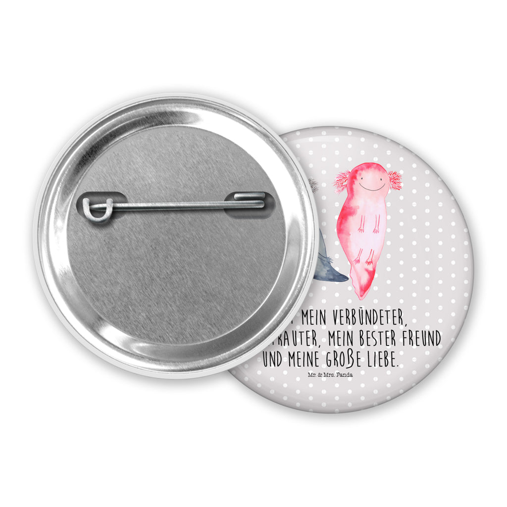50mm Button Axolotl Axel+Lotte 50mm Button, Button, Pin, Anstecknadel, Axolotl, Molch, Axolot, Schwanzlurch, Lurch, Lurche, Liebe, große Liebe, Liebesbeweis, Freund, Verlobter, Ehemann, Jahrestag, Valentinstag