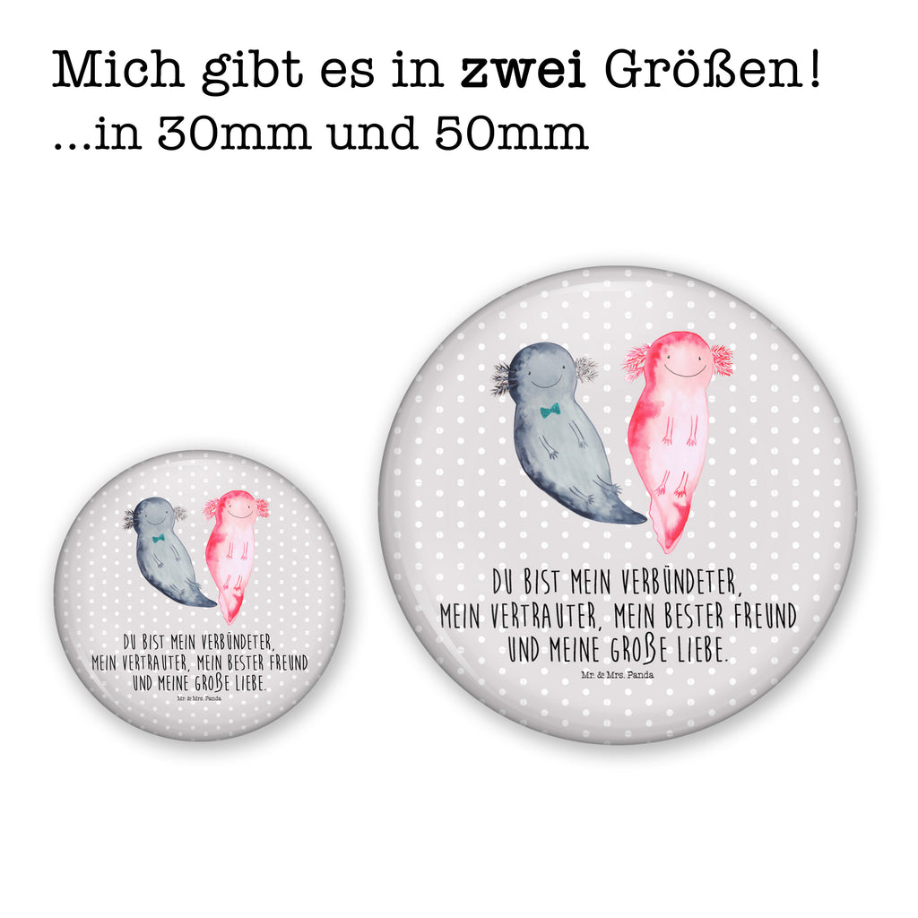50mm Button Axolotl Axel+Lotte 50mm Button, Button, Pin, Anstecknadel, Axolotl, Molch, Axolot, Schwanzlurch, Lurch, Lurche, Liebe, große Liebe, Liebesbeweis, Freund, Verlobter, Ehemann, Jahrestag, Valentinstag