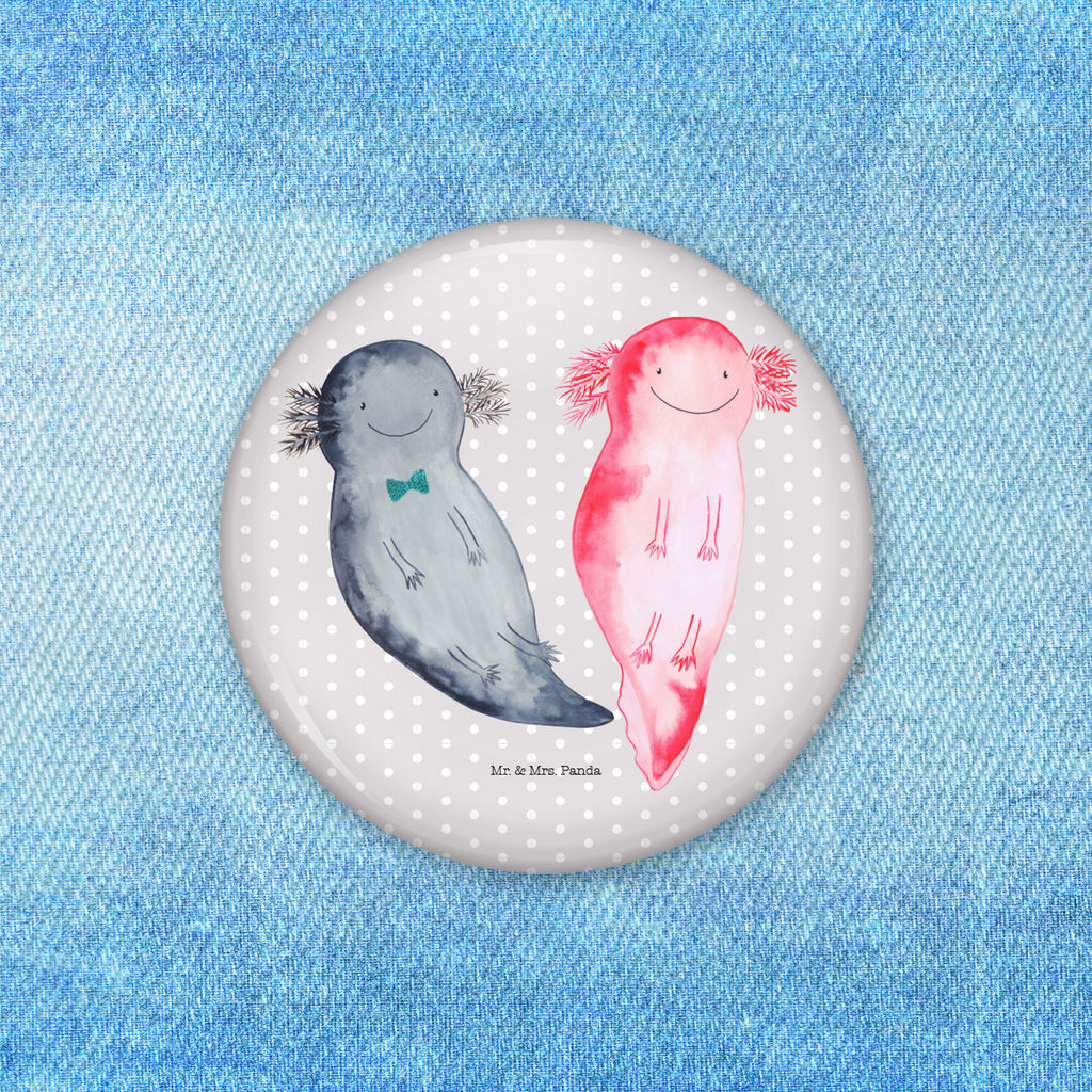 50mm Button Axolotl Axel+Lotte 50mm Button, Button, Pin, Anstecknadel, Axolotl, Molch, Axolot, Schwanzlurch, Lurch, Lurche, Liebe, große Liebe, Liebesbeweis, Freund, Verlobter, Ehemann, Jahrestag, Valentinstag
