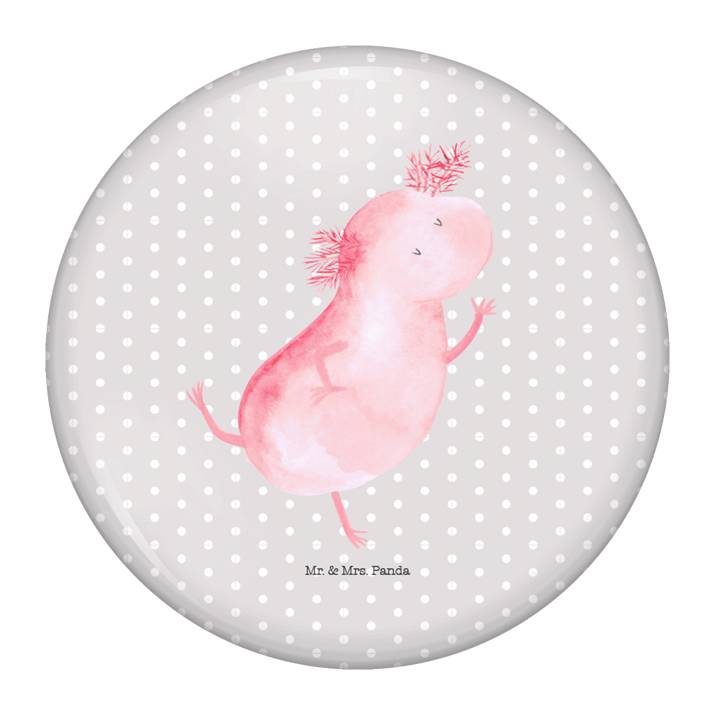 50mm Button Axolotl tanzt 50mm Button, Button, Pin, Anstecknadel, Axolotl, Molch, Axolot, Schwanzlurch, Lurch, Lurche, Dachschaden, Sterne, verrückt, Freundin, beste Freundin