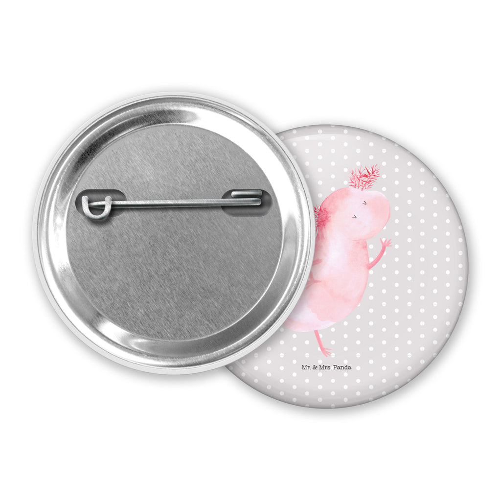50mm Button Axolotl tanzt 50mm Button, Button, Pin, Anstecknadel, Axolotl, Molch, Axolot, Schwanzlurch, Lurch, Lurche, Dachschaden, Sterne, verrückt, Freundin, beste Freundin