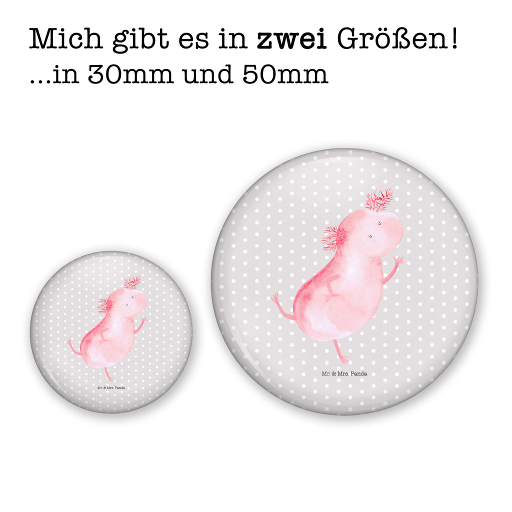 50mm Button Axolotl tanzt 50mm Button, Button, Pin, Anstecknadel, Axolotl, Molch, Axolot, Schwanzlurch, Lurch, Lurche, Dachschaden, Sterne, verrückt, Freundin, beste Freundin