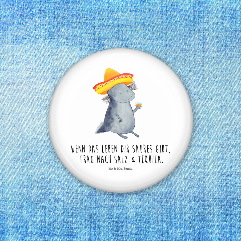50mm Button Axolotl Tequila 50mm Button, Button, Pin, Anstecknadel, Axolotl, Molch, Mexico, Mexiko, Sombrero, Zitrone, Tequila, Motivation, Spruch, Schwanzlurch, Lurch, Lurche, Axolot, Feuerdrache, Feuersalamander