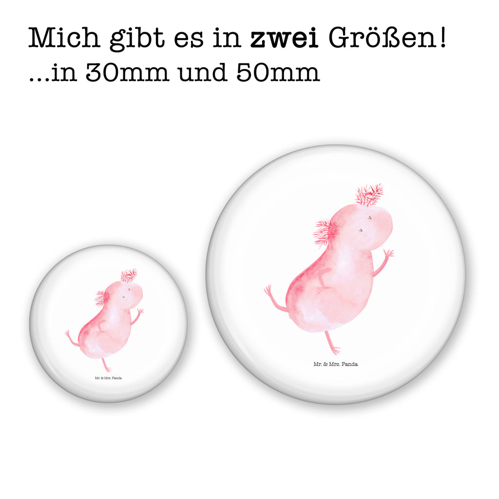 50mm Button Axolotl tanzt 50mm Button, Button, Pin, Anstecknadel, Axolotl, Molch, Axolot, Schwanzlurch, Lurch, Lurche, Dachschaden, Sterne, verrückt, Freundin, beste Freundin