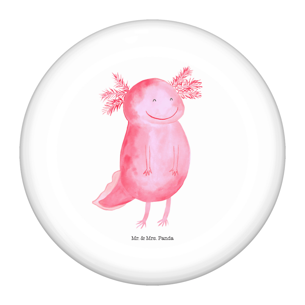 50mm Button Axolotl glücklich 50mm Button, Button, Pin, Anstecknadel, Axolotl, Molch, Axolot, Schwanzlurch, Lurch, Lurche, Motivation, gute Laune