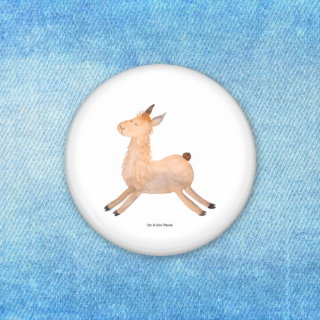 50mm Button Lama springend 50mm Button, Button, Pin, Anstecknadel, Lama, Alpaka, Lamas, Lieblingstag, Happy day, fröhlich, Glück, Freundin, Liebeskummer, Neustart, guten Morgen, Start, Prüfung, Abitur