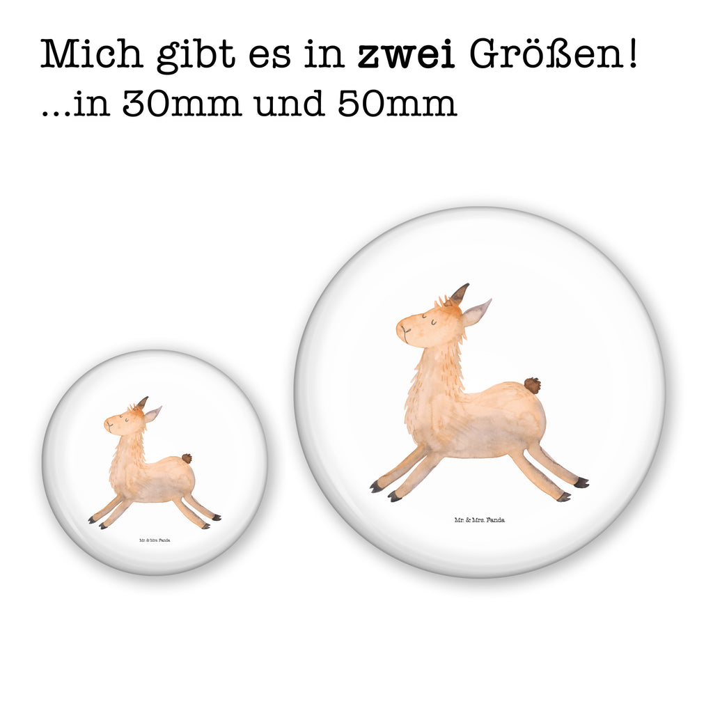 50mm Button Lama springend 50mm Button, Button, Pin, Anstecknadel, Lama, Alpaka, Lamas, Lieblingstag, Happy day, fröhlich, Glück, Freundin, Liebeskummer, Neustart, guten Morgen, Start, Prüfung, Abitur