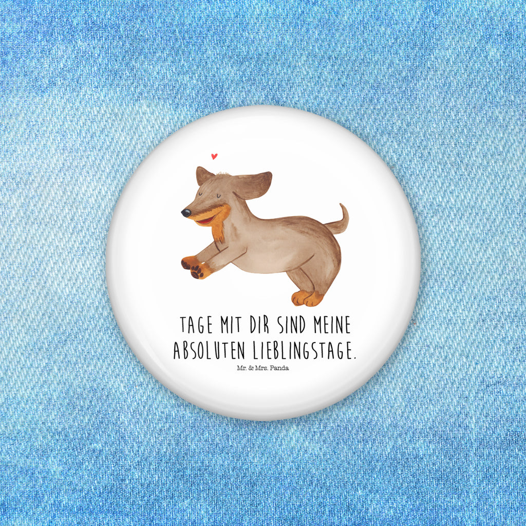 50mm Button Hund Dackel fröhlich 50mm Button, Button, Pin, Anstecknadel, Hund, Hundemotiv, Haustier, Hunderasse, Tierliebhaber, Hundebesitzer, Sprüche, Hunde, Dackel, Dachshund, happy dog