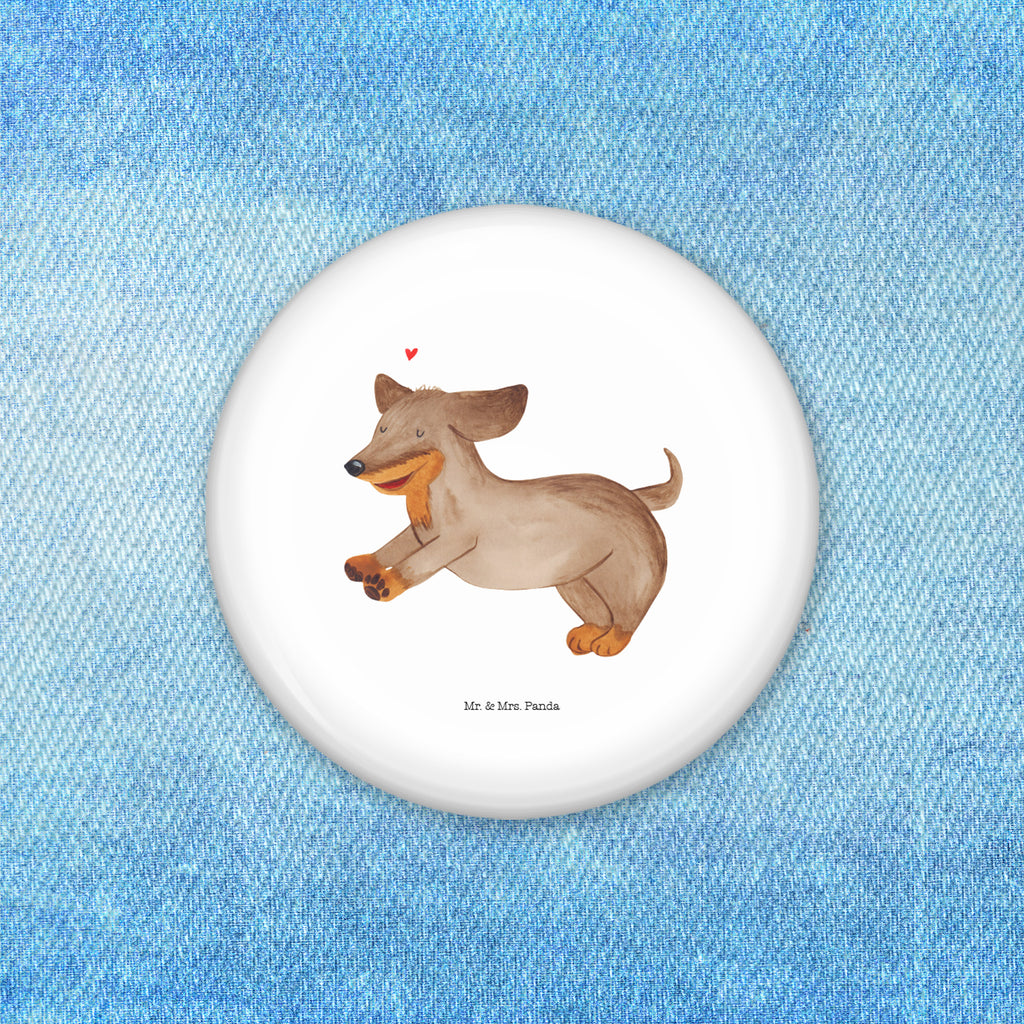 50mm Button Hund Dackel fröhlich 50mm Button, Button, Pin, Anstecknadel, Hund, Hundemotiv, Haustier, Hunderasse, Tierliebhaber, Hundebesitzer, Sprüche, Hunde, Dackel, Dachshund, happy dog
