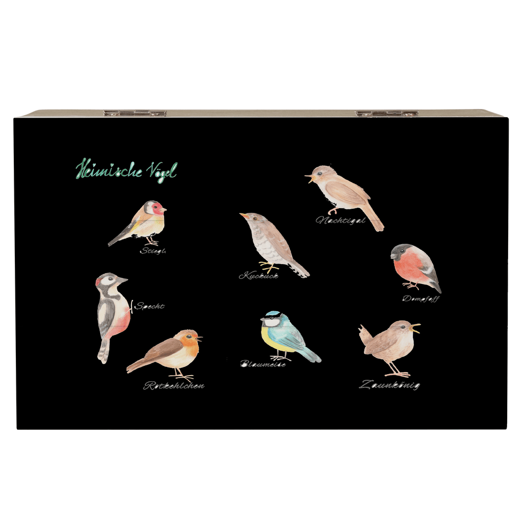 Holzkiste Heimische Vögel Vögel, Heimische Vögel Holzkiste, Kiste, Schatzkiste, Truhe, Schatulle, XXL,  Erinnerungsbox, Erinnerungskiste, Dekokiste, Aufbewahrungsbox  Blumen Deko, Frühlings Deko, Sommer Deko, Dekoration, positive Botschaft, Naturliebhaber, Outdoor, Natur, Abenteuer