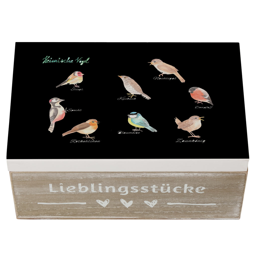 Holzkiste Heimische Vögel Vögel, Heimische Vögel Holzkiste, Kiste, Schatzkiste, Truhe, Schatulle, XXL,  Erinnerungsbox, Erinnerungskiste, Dekokiste, Aufbewahrungsbox  Blumen Deko, Frühlings Deko, Sommer Deko, Dekoration, positive Botschaft, Naturliebhaber, Outdoor, Natur, Abenteuer