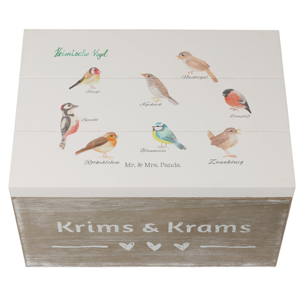 Holzkiste Heimische Vögel Vögel, Heimische Vögel Holzkiste, Kiste, Schatzkiste, Truhe, Schatulle, XXL,  Erinnerungsbox, Erinnerungskiste, Dekokiste, Aufbewahrungsbox  Blumen Deko, Frühlings Deko, Sommer Deko, Dekoration, positive Botschaft, Naturliebhaber, Outdoor, Natur, Abenteuer
