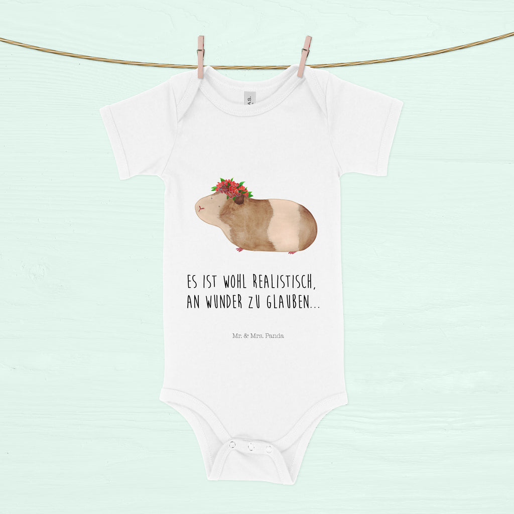 Organic Baby Body Meerschweinchen weise Babykleidung, Babystrampler, Strampler, Wickelbody, Baby Erstausstattung, Junge, Mädchen, Tiermotive, Gute Laune, lustige Sprüche, Tiere, Meerschweinchen, Meerie, Meeries, Wunder, Blumenkind, Realität, Spruch, Weisheit, Motivation, Wunderland