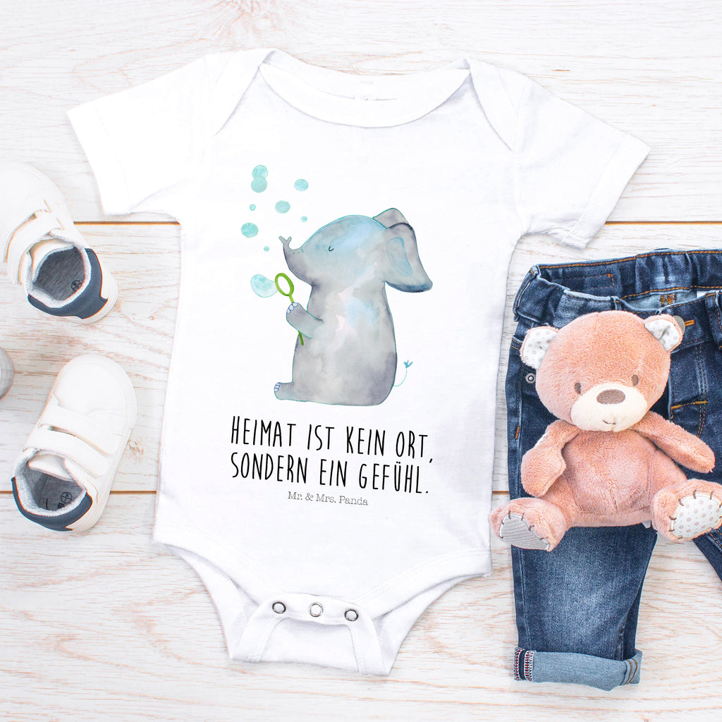 Organic Baby Body Elefant Seifenblasen Babykleidung, Babystrampler, Strampler, Wickelbody, Baby Erstausstattung, Junge, Mädchen, Tiermotive, Gute Laune, lustige Sprüche, Tiere, Elefant, Elefanten, Dickhäter, Rüsseltier, Seifenblasen, Liebe, Heimat, Gefühl. Daheim, Liebesbeweis, Liebesspruch