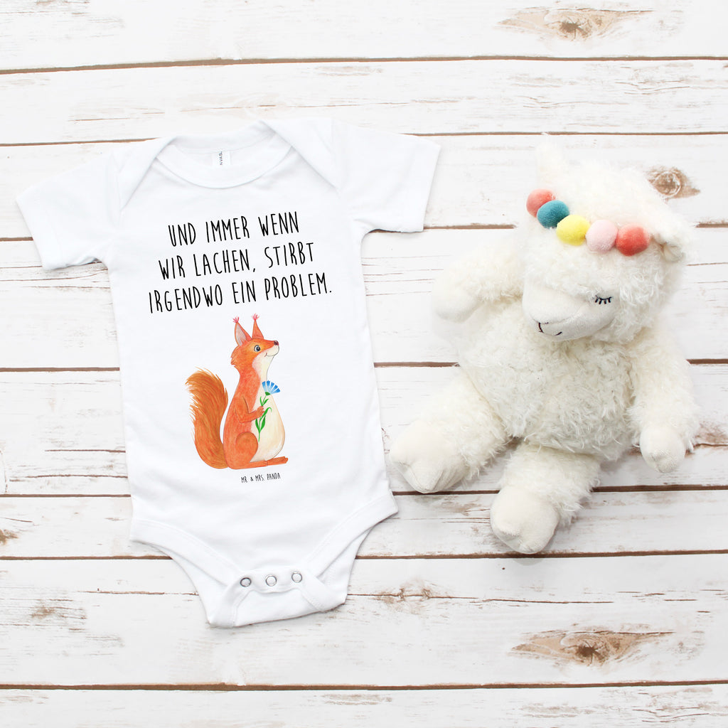 Organic Baby Body Eichhörnchen Blume Babykleidung, Babystrampler, Strampler, Wickelbody, Baby Erstausstattung, Junge, Mädchen, Tiermotive, Gute Laune, lustige Sprüche, Tiere, Eichhörnchen, Eichhorn, Spruch positiv, Lachen, Spaß, Motivation Sprüche, Motivation Bilder, glücklich Spruch, Spruch Deko