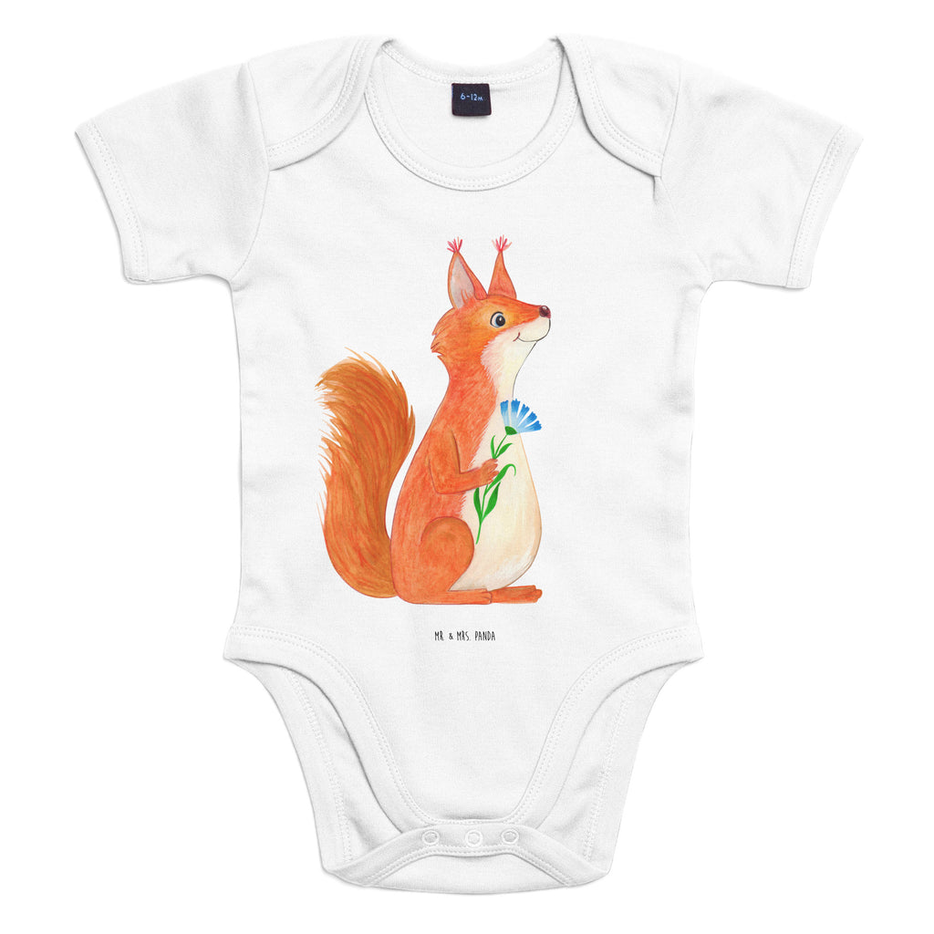 Organic Baby Body Eichhörnchen Blume Babykleidung, Babystrampler, Strampler, Wickelbody, Baby Erstausstattung, Junge, Mädchen, Tiermotive, Gute Laune, lustige Sprüche, Tiere, Eichhörnchen, Eichhorn, Spruch positiv, Lachen, Spaß, Motivation Sprüche, Motivation Bilder, glücklich Spruch, Spruch Deko