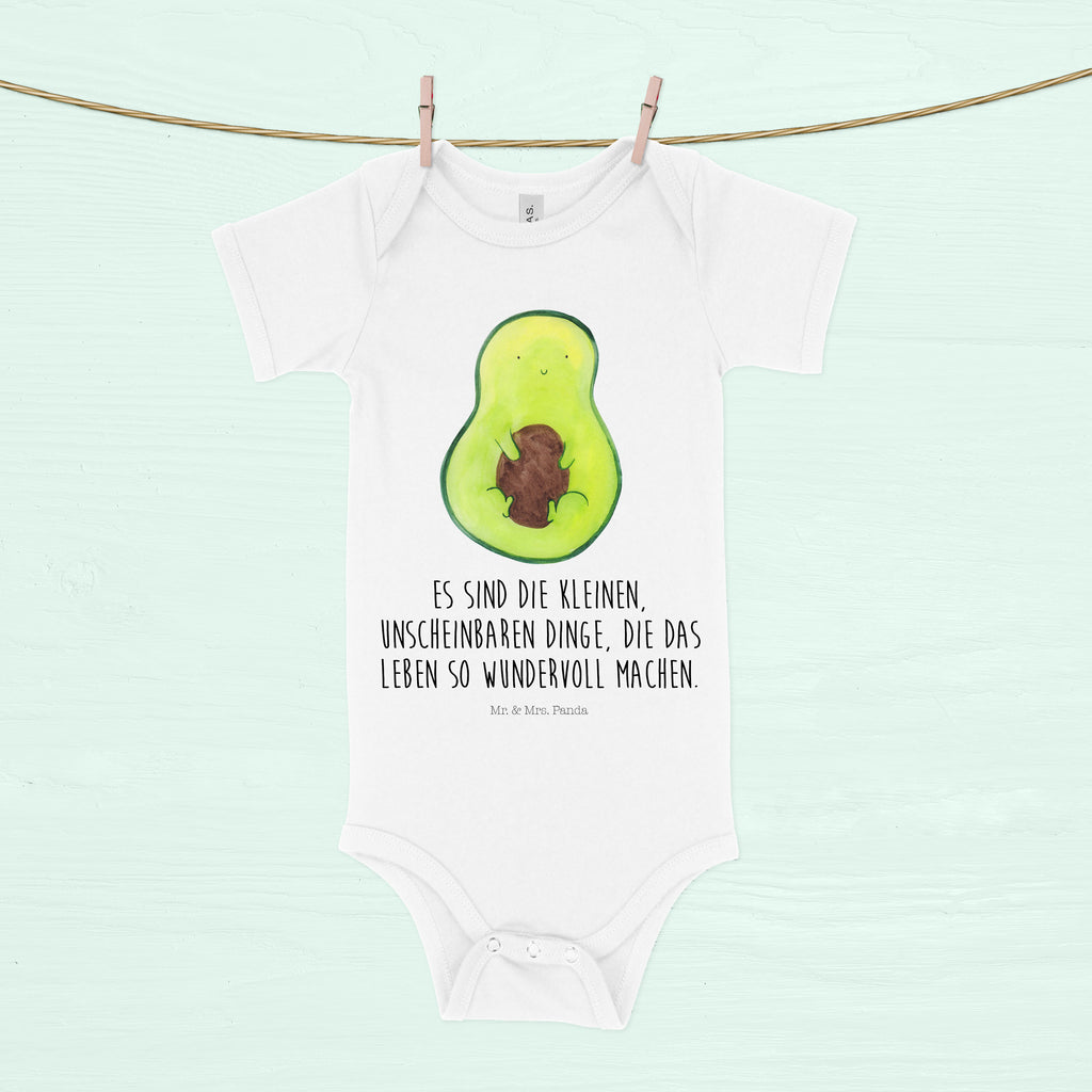 Organic Baby Body Avocado mit Kern Babykleidung, Babystrampler, Strampler, Wickelbody, Baby Erstausstattung, Junge, Mädchen, Avocado, Veggie, Vegan, Gesund, Avokado, Avocadokern, Kern, Pflanze, Spruch Leben