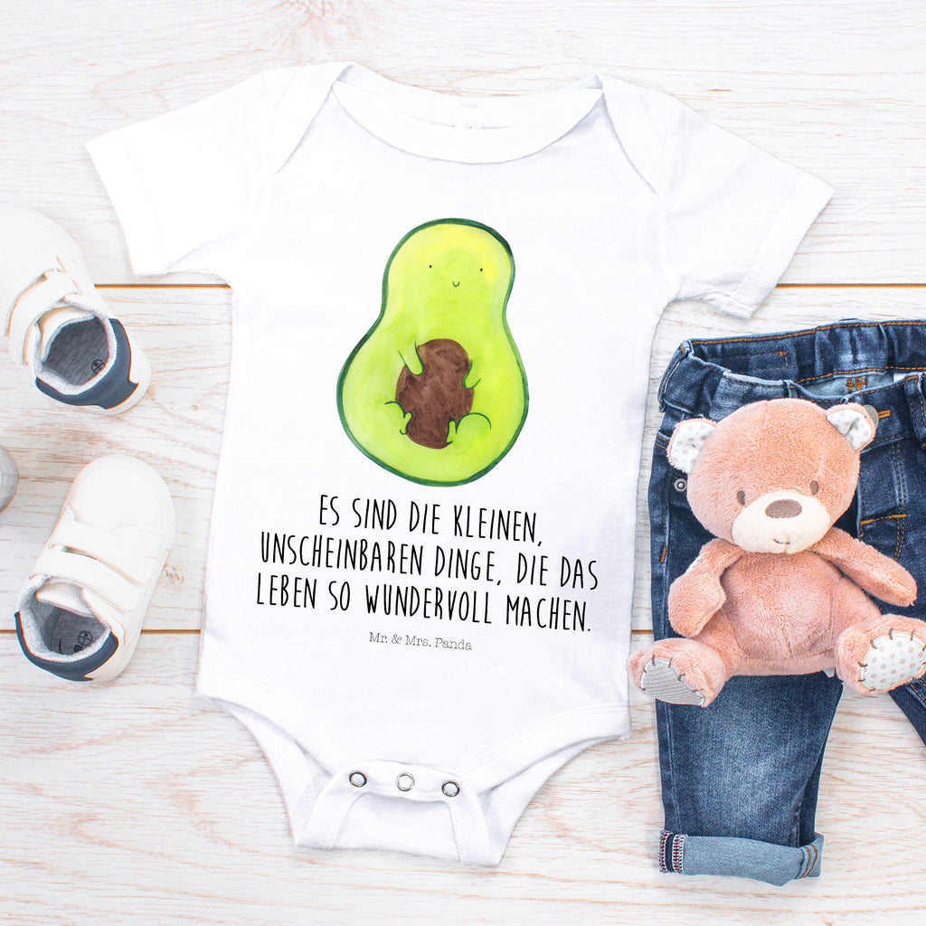 Organic Baby Body Avocado mit Kern Babykleidung, Babystrampler, Strampler, Wickelbody, Baby Erstausstattung, Junge, Mädchen, Avocado, Veggie, Vegan, Gesund, Avokado, Avocadokern, Kern, Pflanze, Spruch Leben