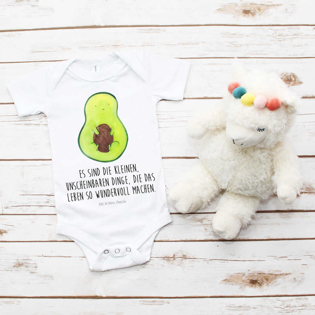 Organic Baby Body Avocado mit Kern Babykleidung, Babystrampler, Strampler, Wickelbody, Baby Erstausstattung, Junge, Mädchen, Avocado, Veggie, Vegan, Gesund, Avokado, Avocadokern, Kern, Pflanze, Spruch Leben