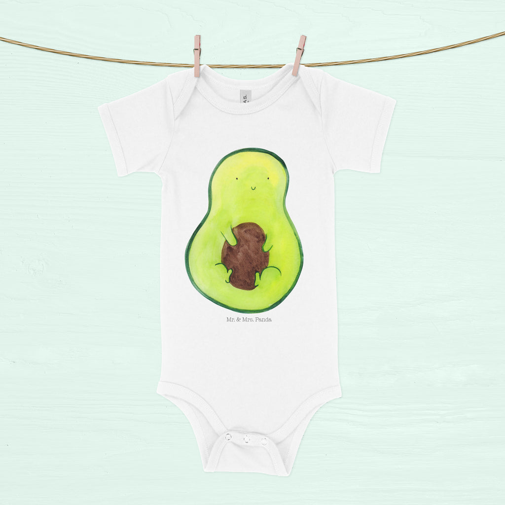 Organic Baby Body Avocado mit Kern Babykleidung, Babystrampler, Strampler, Wickelbody, Baby Erstausstattung, Junge, Mädchen, Avocado, Veggie, Vegan, Gesund, Avokado, Avocadokern, Kern, Pflanze, Spruch Leben